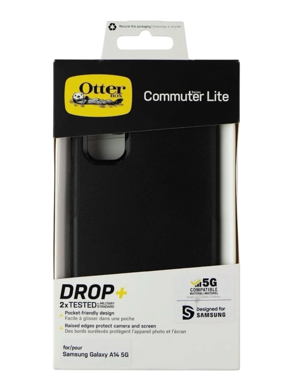 OtterBox Commuter Lite Series Case For Samsung Galaxy A14 5G – Black